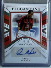 Cafu Auto 38/49 2023-24 Immaculate Elegant Ink AC Milan Brazil Legend Autograph