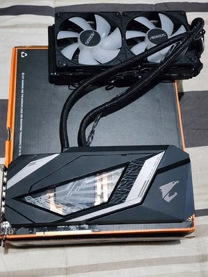 AU SELLER GIGABYTE AORUS GV-N208SAORUS W-8GC WATERFORCE RTX 2080 SUPER 8GB GDDR6 - image 1 of 4