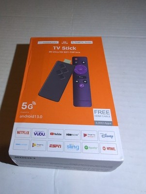 8K Ultra HD TV Stick Android 13.0 2GB+16GB HDMI Includes HDMI Cable New Sealed