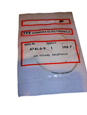 ITT POMONA 4741-6-9 PATCH CABLE  WITH RECEPTACL  .025 SQ PIN NEW WHITE