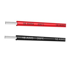 Electrical Wire 16 AWG 16 Gauge Silicone Wire Hook Up 2 Colors each 10FT 16AWG