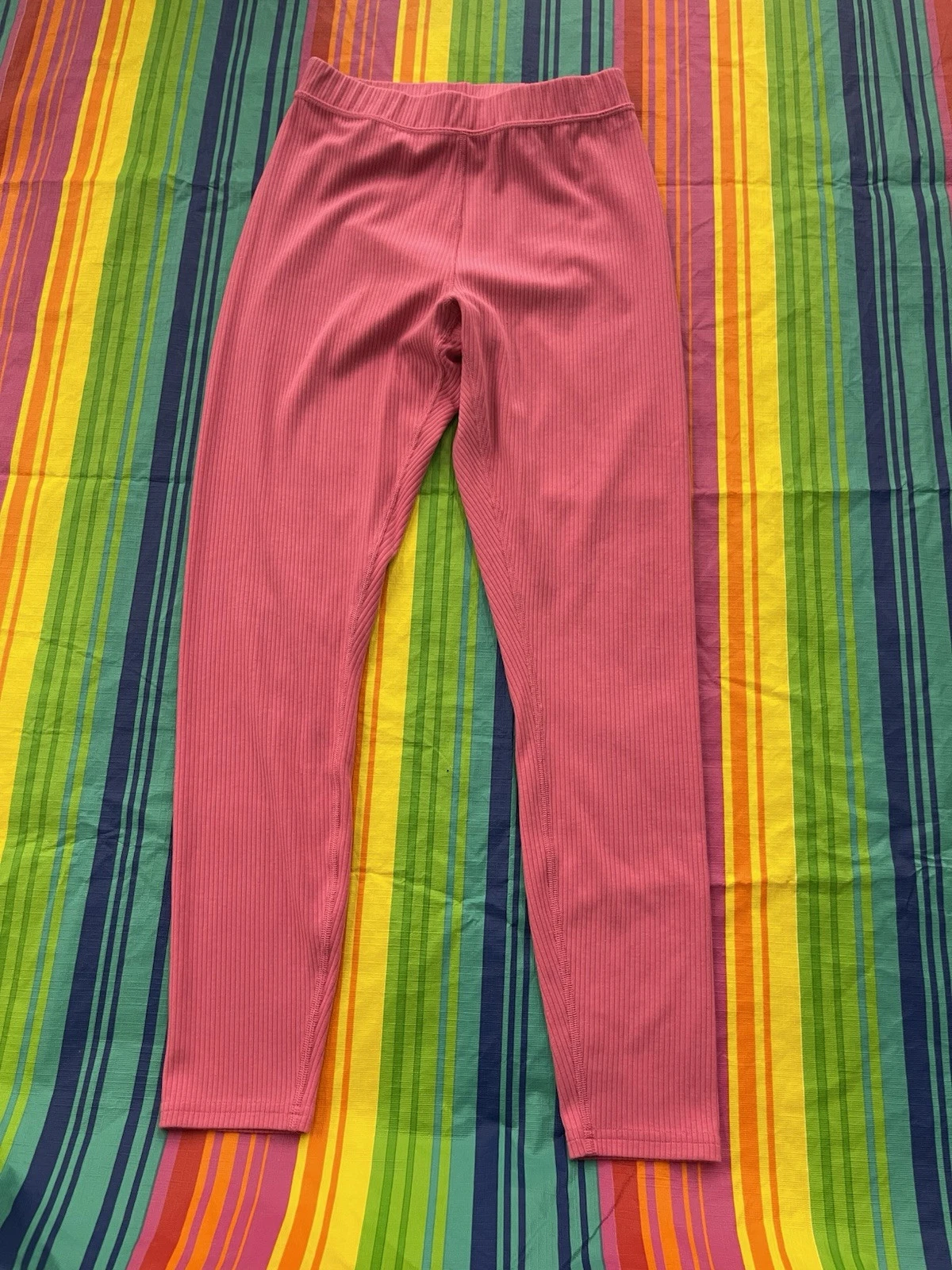 alo-yoga ribbed high-waist 7/8 blissful leggings
