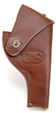 US Smith & Wesson Victory Model Revolver Holster in Brown Leather .38 Special