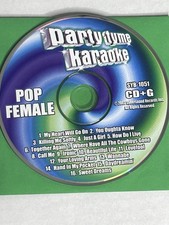 Party Tyme Karaoke: Pop Female CD G Disc SYB-1051 - 16 Tracks, Tested, Used