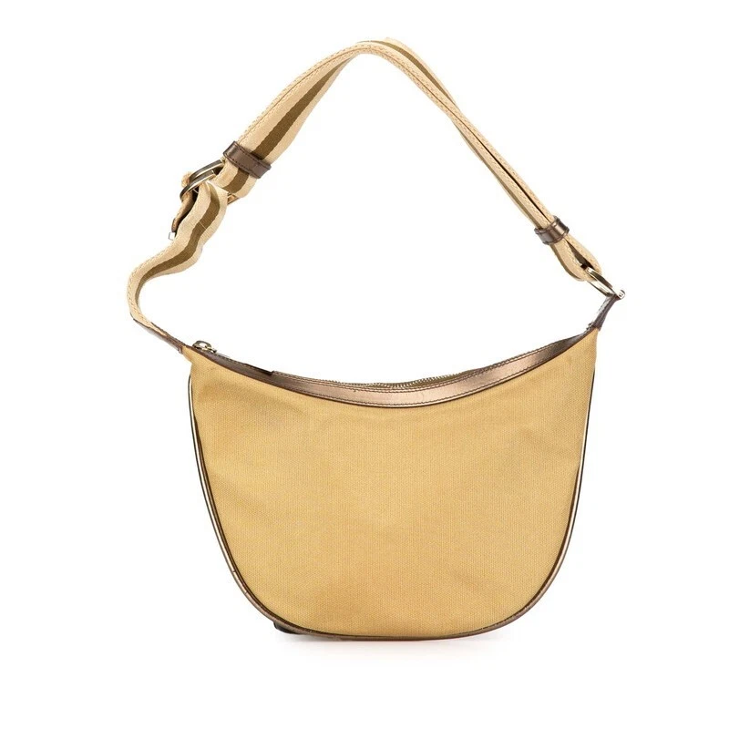 Sac à main Gucci 001 4186 beige bronze toile cuir femme occasion 10,2