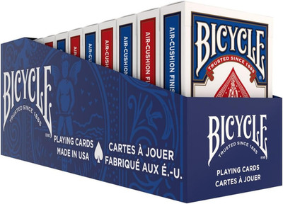 Rider Back Playing Cards 12 Pack Poker Size Standard Index | Air Cushion Finish