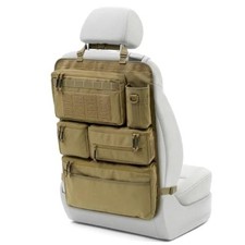 All in One Car Seat Back Organizer, Heavy Duty Molle Panel Seat Back Khaki
