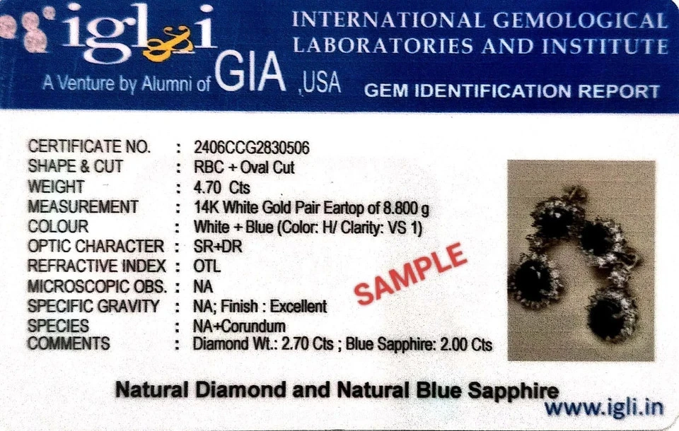 Pendientes de oro blanco de 18 quilates corte redondo 7,20 quilates natural verde esmeralda y diamante Foto 2 de 4