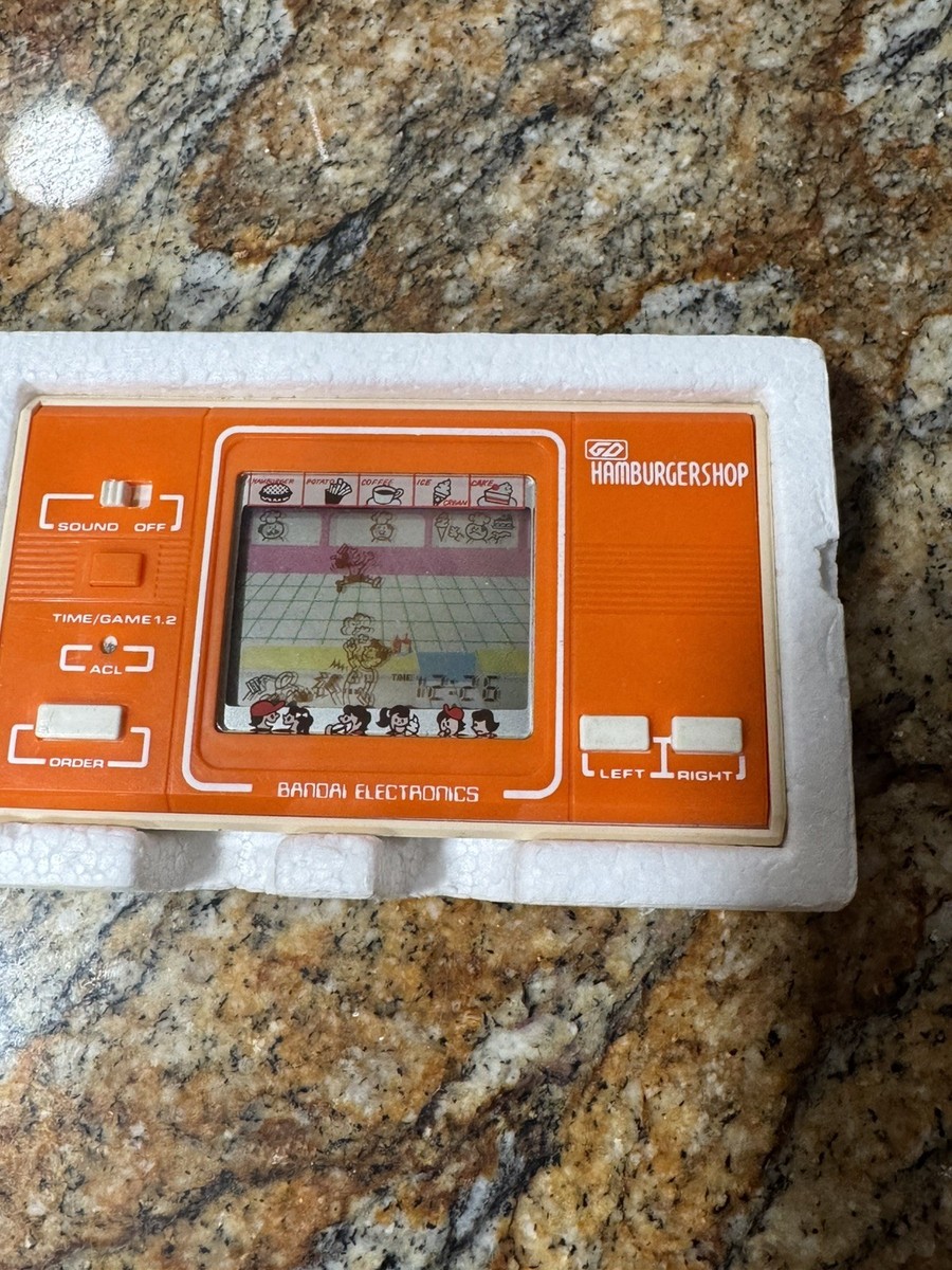 BANDAI 新品未使用 LCDゲーム HAMBURGERSHOP 1981 Bandai Hamburger Shop LCD Game with Box Rare | eBay