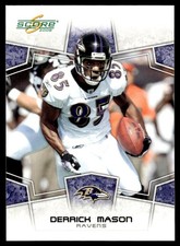 2008 Score Derrick Mason Baltimore Ravens #22