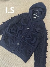 Auth I.S Issey Miyake 3D Cardigan Space Navy Size M Used Rare From Japan