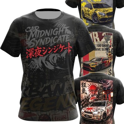 JDM Motorsport T-Shirt / Racing Graphic Design Shirt / Auto Tuning Streetwear X3