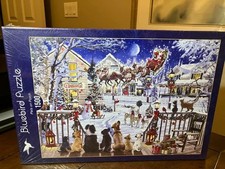 NEW Bluebird  PETS ON PORCH  Christmas 1500 piece Jigsaw Puzzle