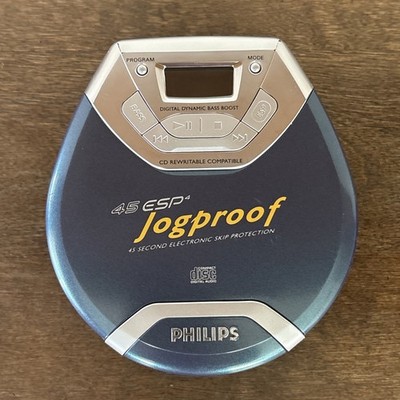 Philips 45 ESP4 Jogproof Portable CD Player Model AX5027/17- Tested Works Great