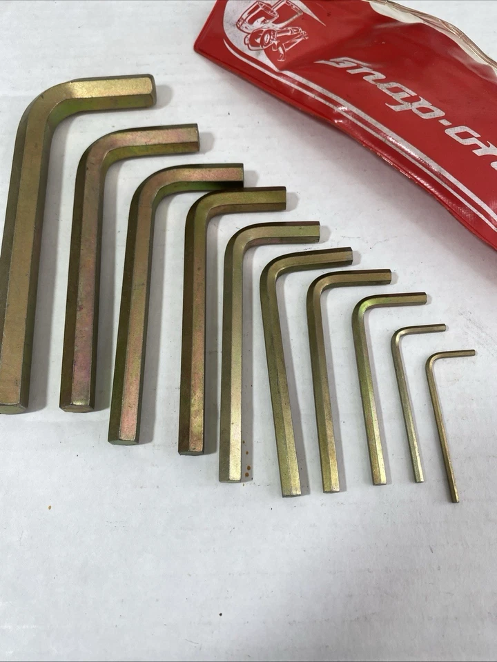 Snap-On 10 Piece Allen Wrench Set Metric Hex Key C15B 12mm - 2mm (missing 11mm) - Image 2 of 4