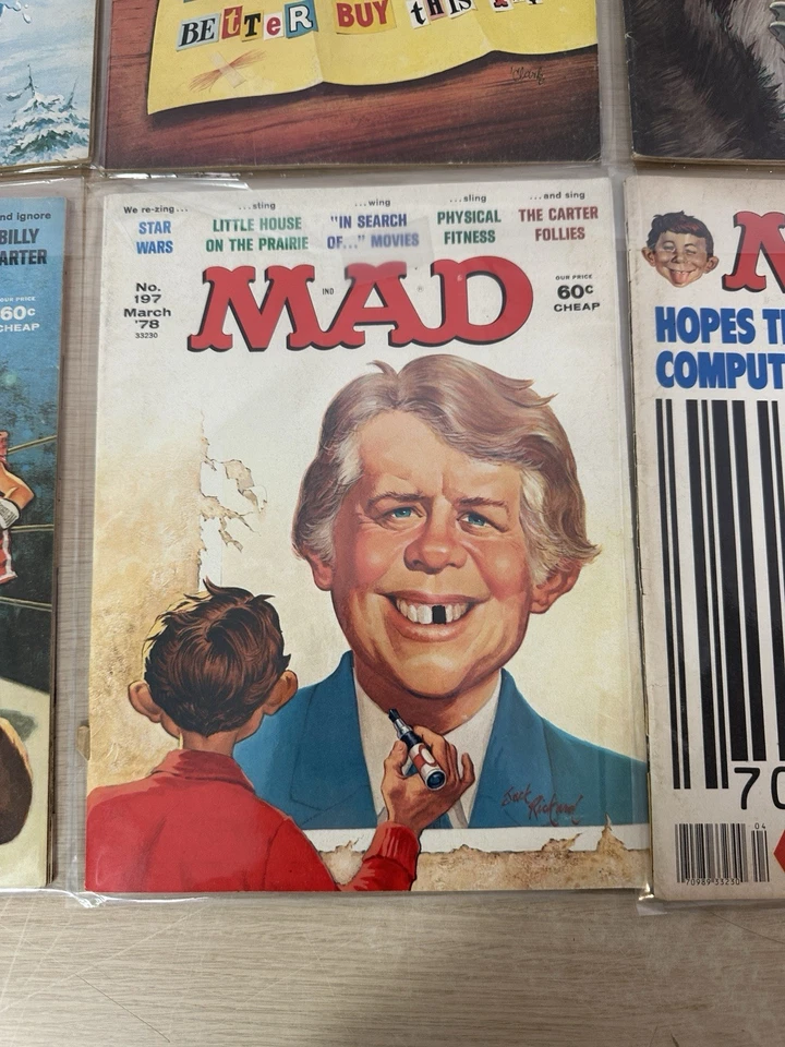 Vintage ‘77-‘78 Mad Magazine Lot Of 8 - Issues 190 191 192 193 194 197 198 199 Foto 4 de 4