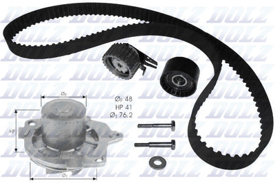 DOLZ KD045 Wasserpumpe + Zahnriemensatz für ALFA ROMEO,FIAT,OPEL,SAAB,SUZUKI