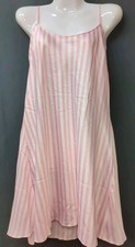 Victoria Secret Heritage Stripe Satin Mini Slip Large Pretty Blossom Stripe