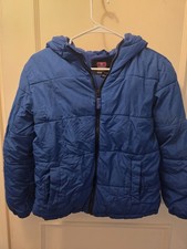 Swiss Tech Puffer Jacket Boys Blue Long Sleeve Full Zip L 10-12