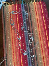 Silver Toned Chain Belly Boho Hippie Adjustable Fashion Link Belt Festival