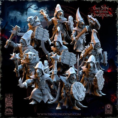 10x Black Horde Goblins Handwaffe Beholder für AOS Sigmar Stabbas Gloomspite
