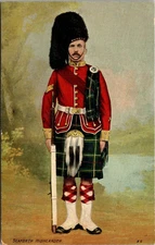 Seaforth Highlanders Scotland UK Unposted Postcard D88
