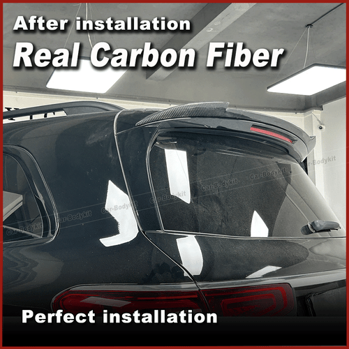 For Mercedes Benz X167 GLS63 2021-2025 Real Carbon Rear Roof Window Spoiler Wing - Picture 5 of 11