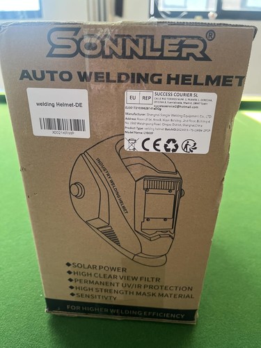 SONNLER Auto Darkening Welding Helmet, Large Viewing, Solar/Battery Power, Arc - Imagen 7 de 7