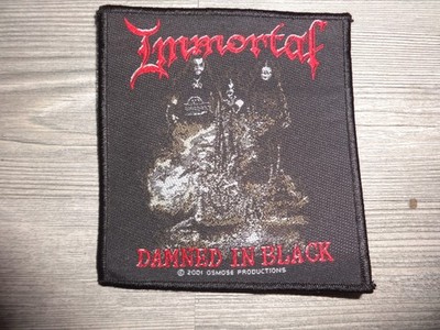 immortal Woven Patch Black Metal Emperor Satyicon Osmose 2001 #