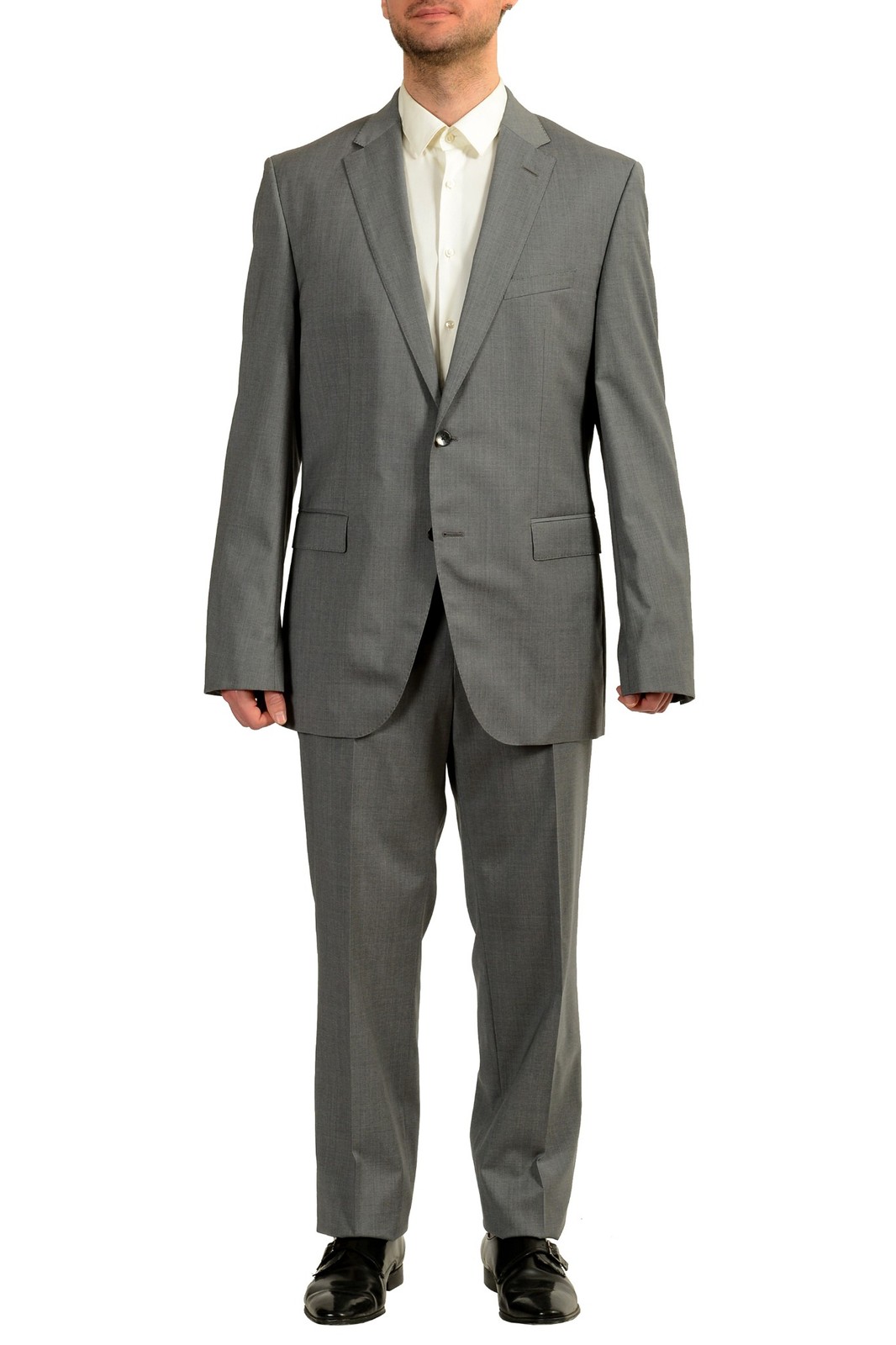 Hugo Boss Mens Johnstons5Lenon1 Regular Fit 100 Wool Suit US 46R IT 56R 67490₽