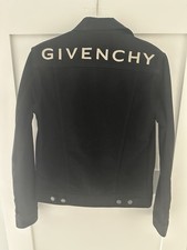 Givenchy Denim Jacket Unisex Black AUTHENTIC Size XSmall New