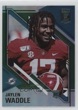 2021 Panini Donruss Elite Rookies Variations Green Jaylen Waddle #186 0vd2