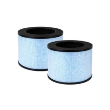 3-in-1 F100 True HEPA Carbon Filter Replacement Instant Air Purifier AP100, 2 PK
