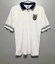  ENGLAND NATIONAL TEAM 1990/1991/1992 HOME SHIRT JERSEY SCORE DRAW SIZE S WHITE