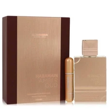 Al Haramain Amber Oud Gold Edition Extreme Gift Set 3.4 oz Pure Perfume + 0.34 o