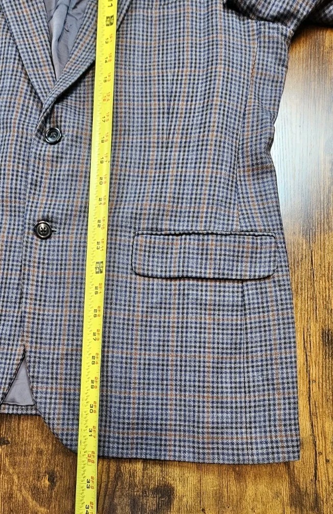 Brooks Brothers 1818 Madison Lanificio Di Pray Wool Windowpane Blazer Mens 43R thumbnail 8