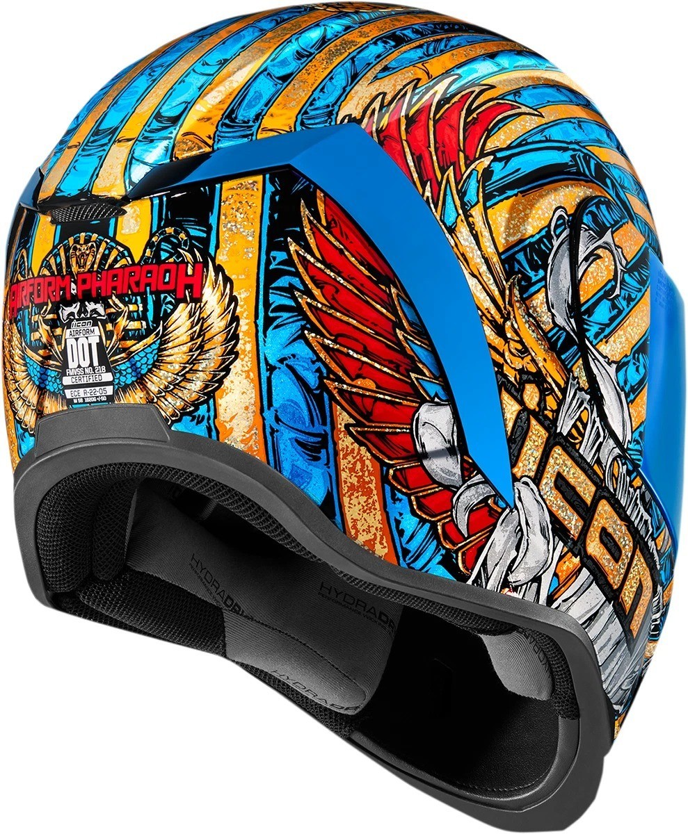 ICON AIRFORM PHARAOH サイズXL アイコン エアフォーム NEW Icon Airform Pharaoh Motorcycle Helmet - Size Medium M - *READ