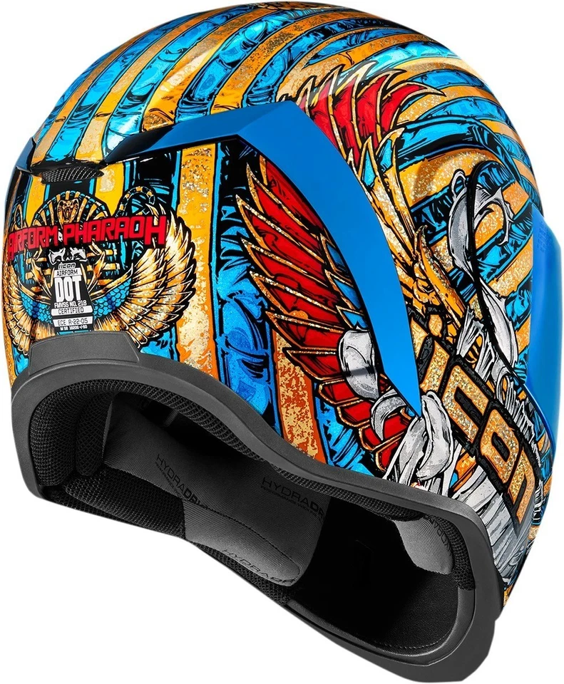 NUEVO Casco de Motocicleta Icon Airform Pharaoh - Talla Mediana - *LEER* Foto 3 de 4