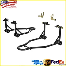 900 LBS Sport Bike Motorcycle Stand Front&Rear Wheel Lift Swingarm Paddock Stand