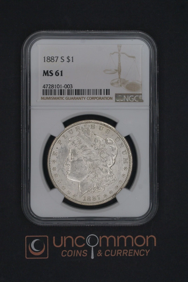 MS 61 Graded 1887 Year Morgan US Dollars (1878-1921) for sale | eBay