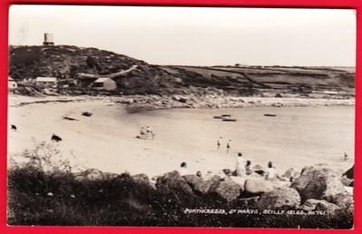 Postcard - PORTHCRESSA Scilly Isles ST. MARYS [James Gibson] #761 POSTED 1954 RP