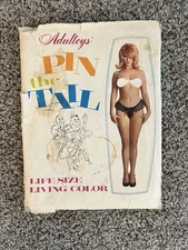 1960’ s Adult Party Game “Pin The Tail” Life Sized ( •Y•) Risqué Fun Adult-toys