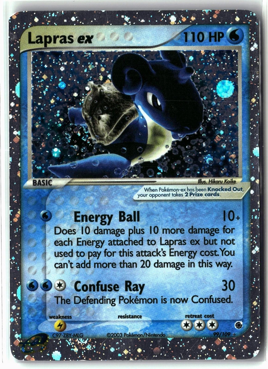 lapras pokemon card ebay Pokmon TCG 1st Edition Individual Trading Games for sale Water Water Seafaring Flip 3 coins Pokmon Lapras EX Holo Rare