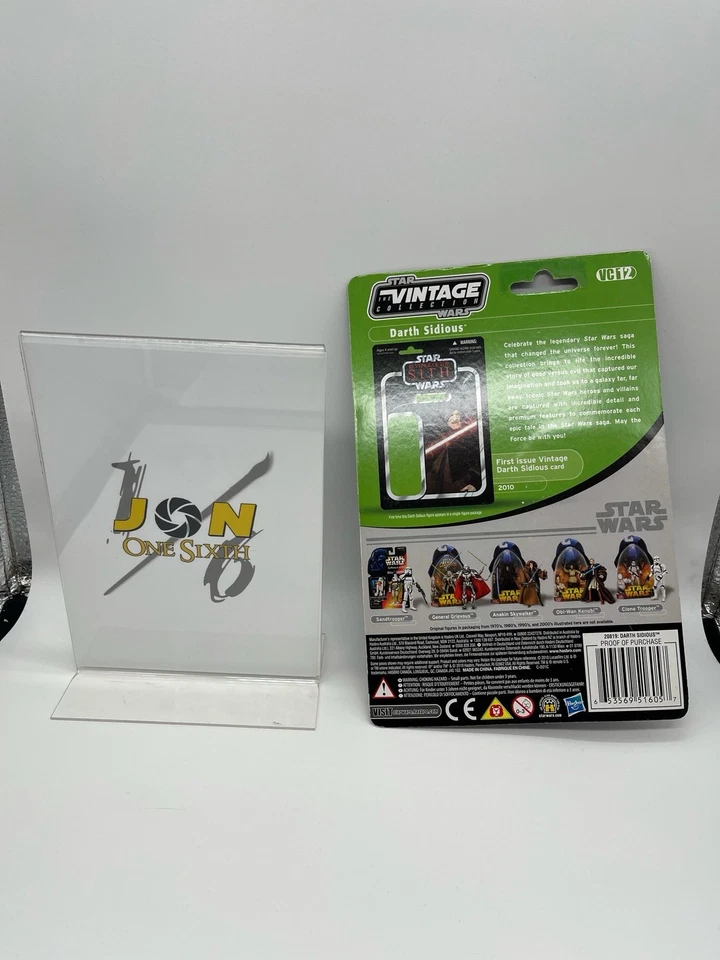 VC12 Darth Sidious Star Wars Vintage Collection Wave 2 2010 TVC Hasbro - Image 2 of 2