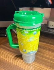 RARE Version BERK Lemonade Travel Mug w/ No-Spill Lid