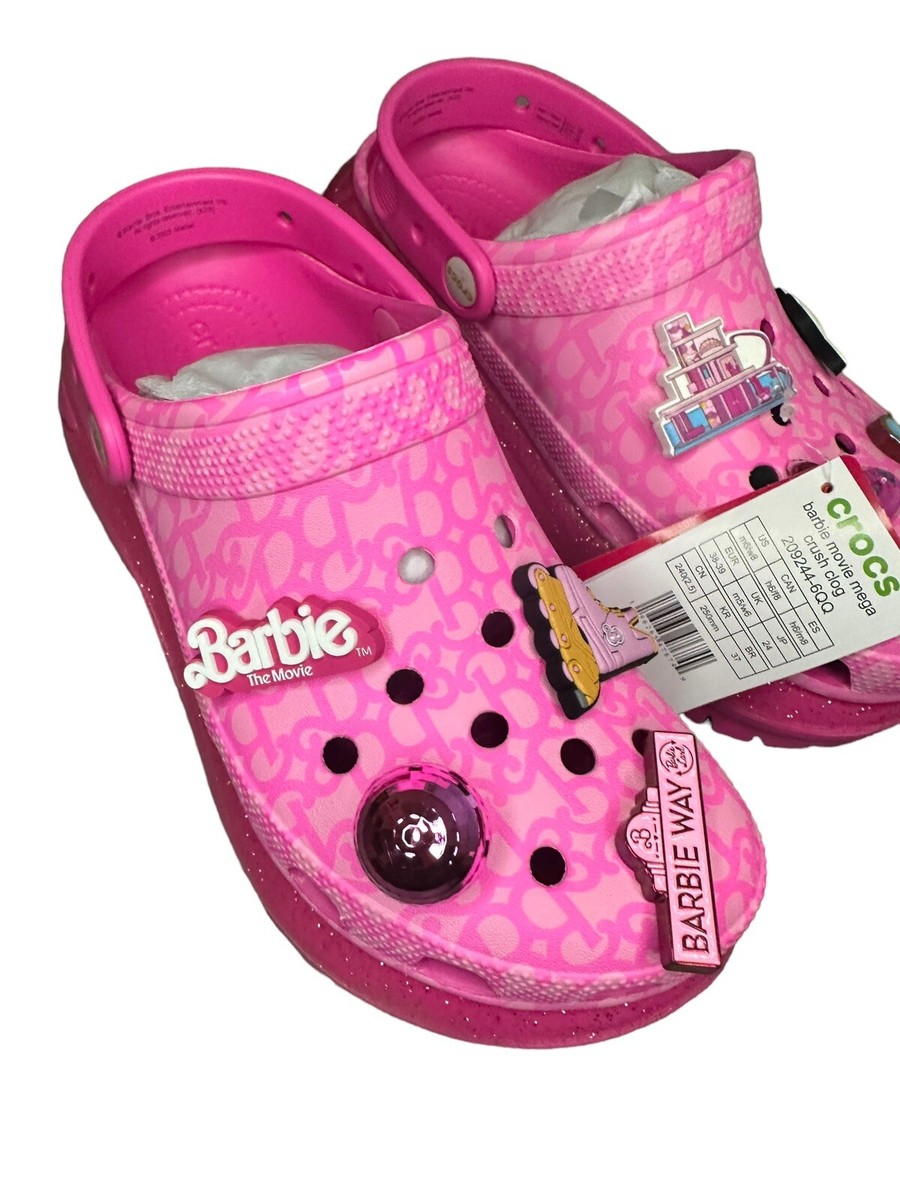 【Crocs x Barbie】The Movie Classic Mega Crush Clog ★Pink★ Crocs Classic Mega Crush Clog Barbie The Movie Electric Pink