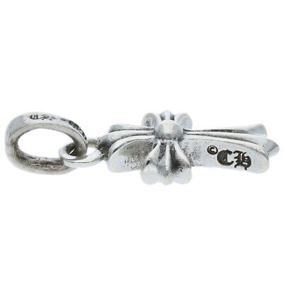 CHROME HEARTS CRS BBYFAT RUB PAVE Ruby Charm Silver Necklace CHROME HEARTS CRS BBYFAT RUB PAVE Ruby Charm Silver Necklace