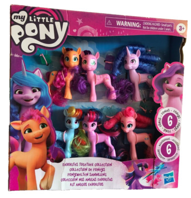NEW! My Little Pony FAVORITES TOGETHER 6 PONIES - Twilight, Rainbow Dash, Pinkie