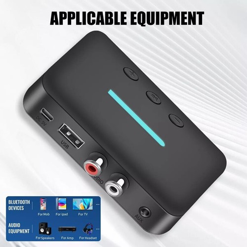 Bluetooth 5.4 Wireless Receiver NFC 3.5mm Jack AUX to 2 RCA Audio Stereo Adapter - Afbeelding 5 van 22