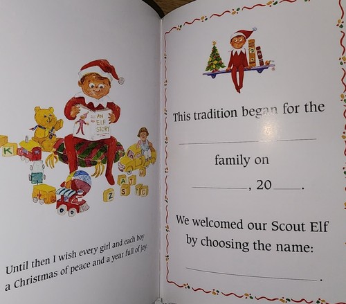 The Elf on the Shelf A Christmas Tradition Brown Hair Brown Eyed Boy Book Only - Picture 3 of 4